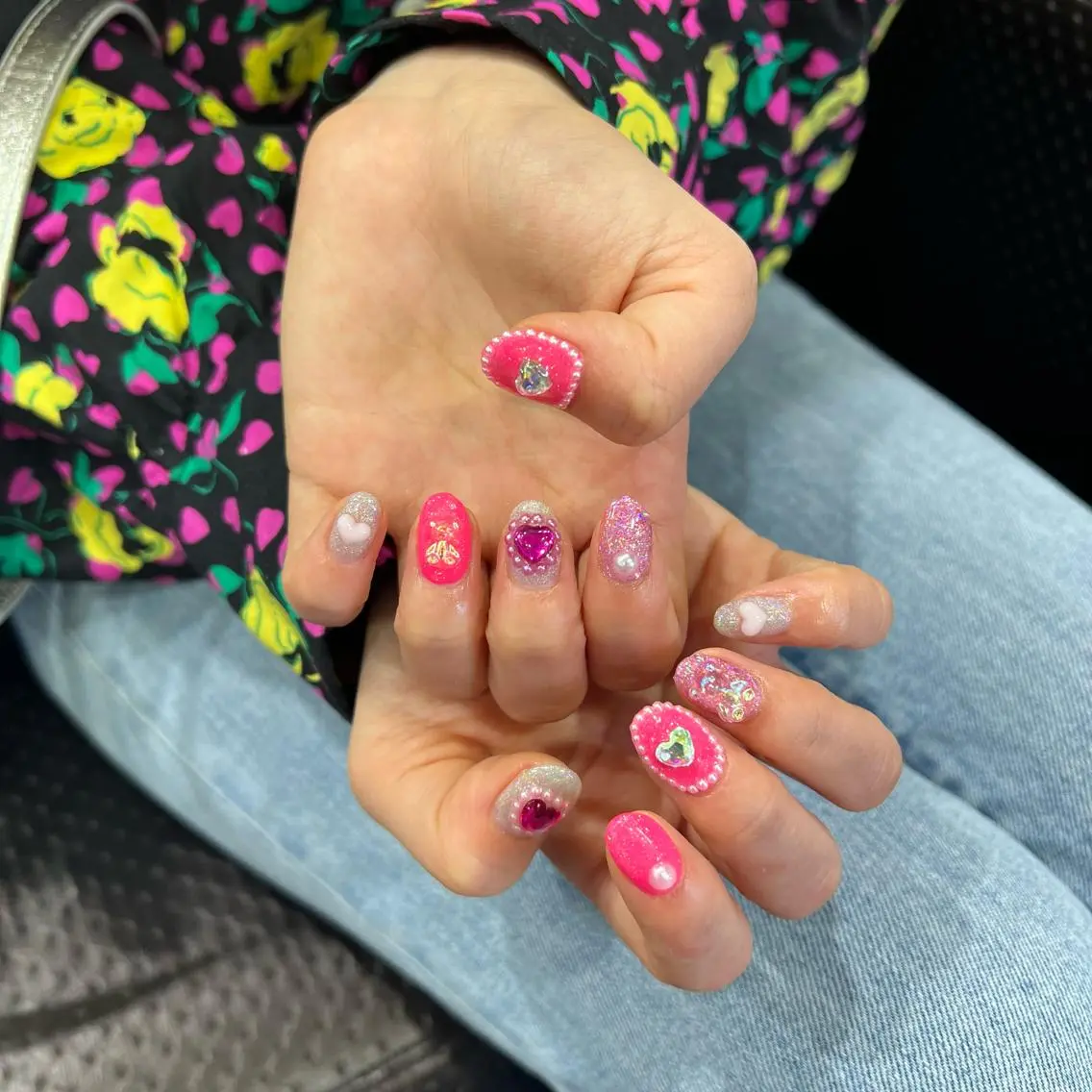 ネイル ハンドネイル 韓国🩶Y2Kネイル 💫くれはのネイルデザイン