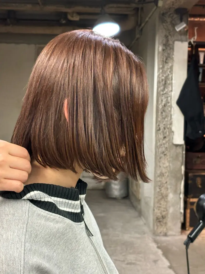 ショート カラー ボブ お任せヘア☘️☘️ 及川渚のヘアスタイル