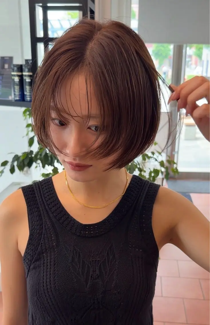 ショート カラー カット ヘアカラー トリートメント ヘアセット 美髪透明感🫧三澤 廉 M.SLASHのヘアスタイル