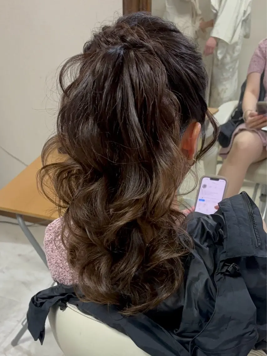 ヘアセットの写真