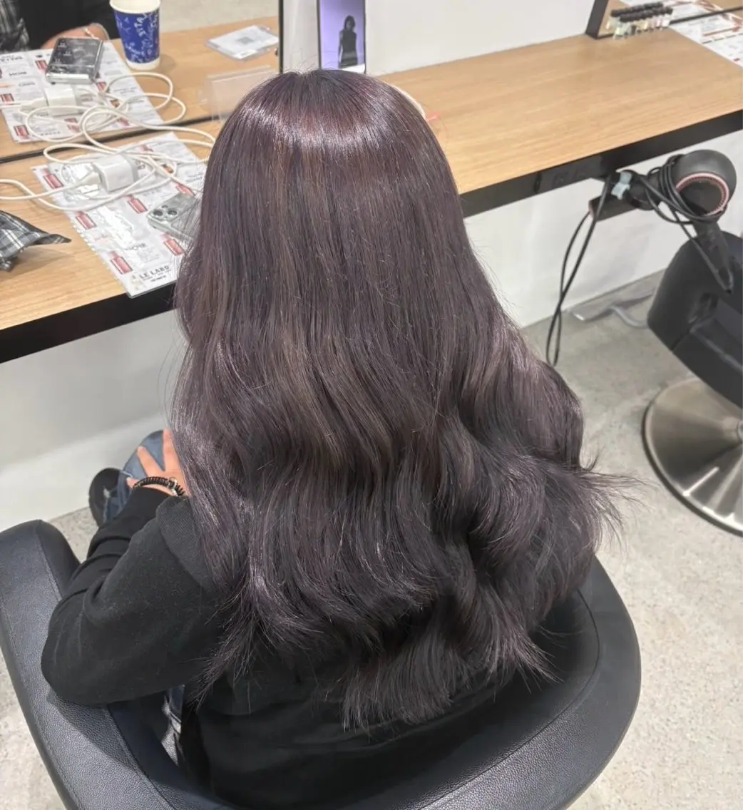 ロング ヘアカラー miku/ラベンダー 透明感カラー🪻❤︎のヘアスタイル