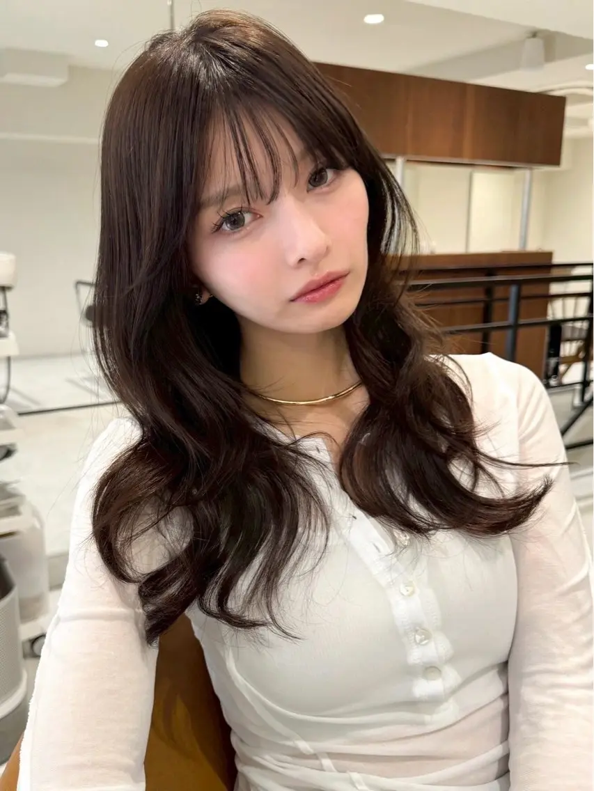 ロング カラー ヘアアレンジ ヘアカラー トリートメント 🫧透明感カラー/ Wカラー🫧namiのヘアスタイル