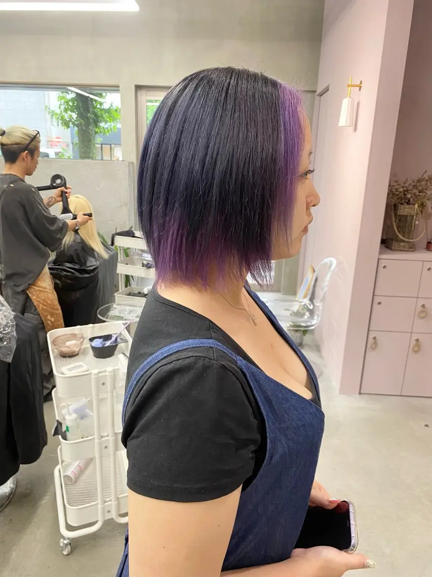 ショート カラー ヘアカラー 前橋 姫奈のヘアスタイル
