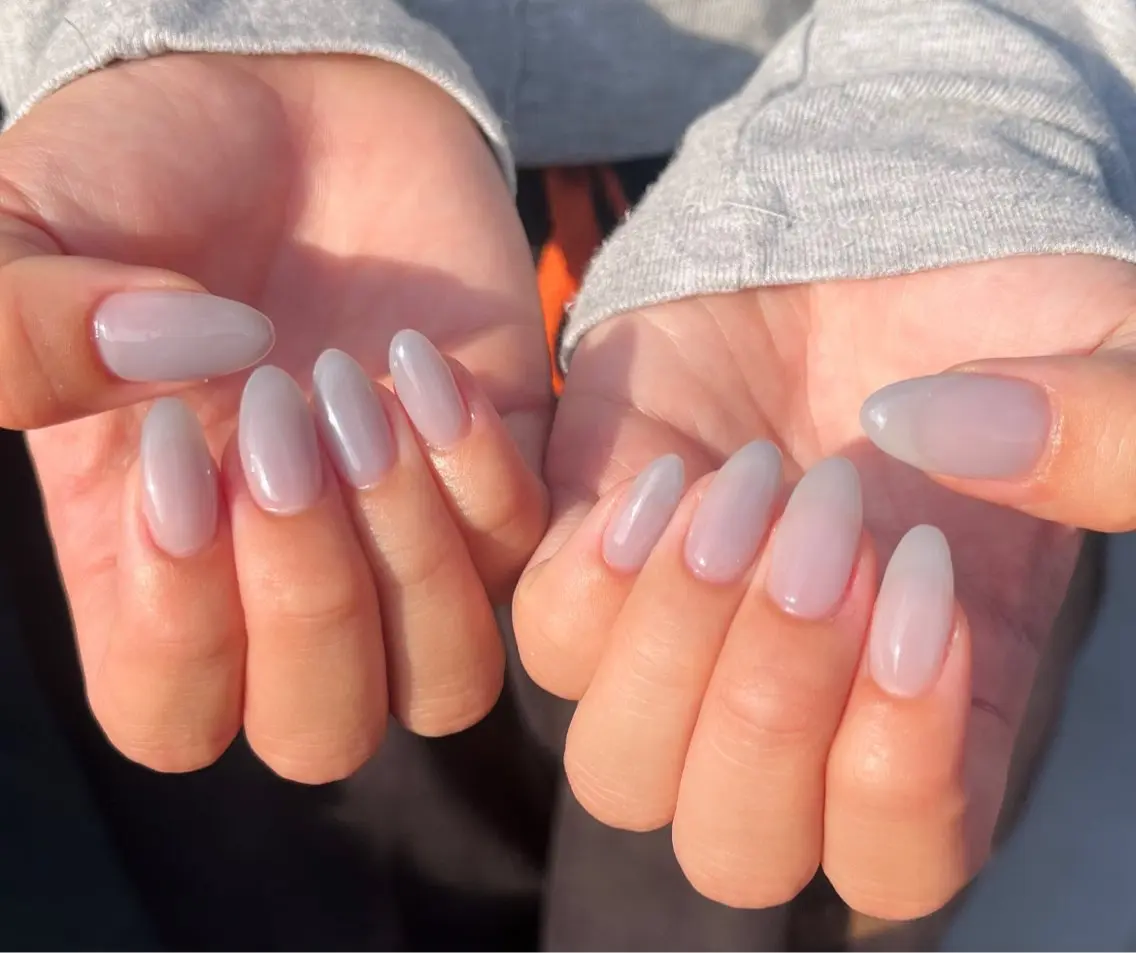 ネイル ブルー ハンドネイル HazeGrass NAILのネイルデザイン
