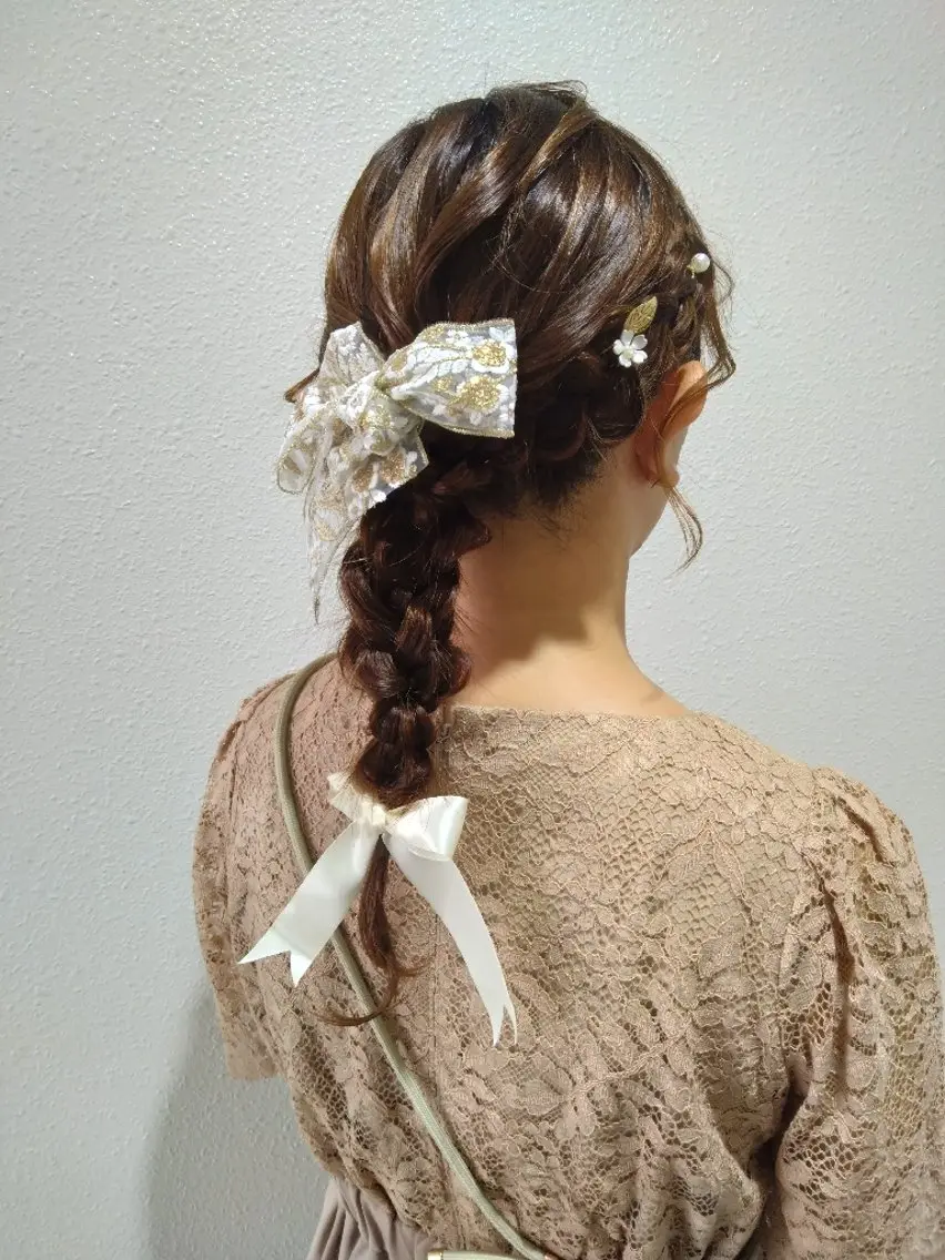 ヘアアレンジ ロング ヘアセット Hair&Make  Delight*のヘアスタイル