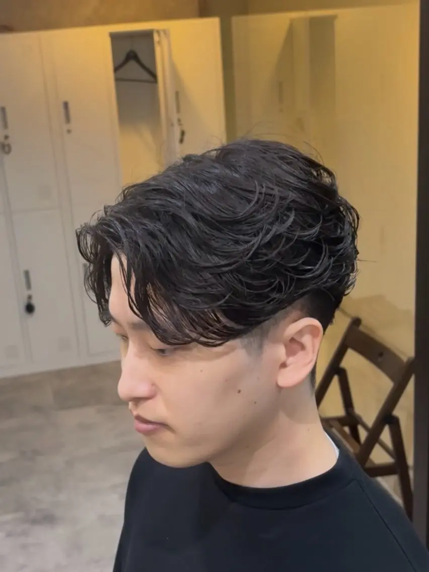 ショート パーマ カット パーマ りょうま⚡️新小岩 ニュアンスパーマのヘアスタイル