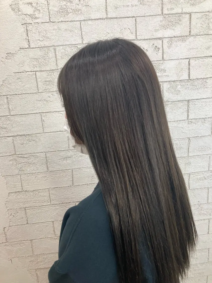 ロング パーマ ヘアカラー 縮毛矯正 🐈‍⬛Namie 🐈‍⬛のヘアスタイル