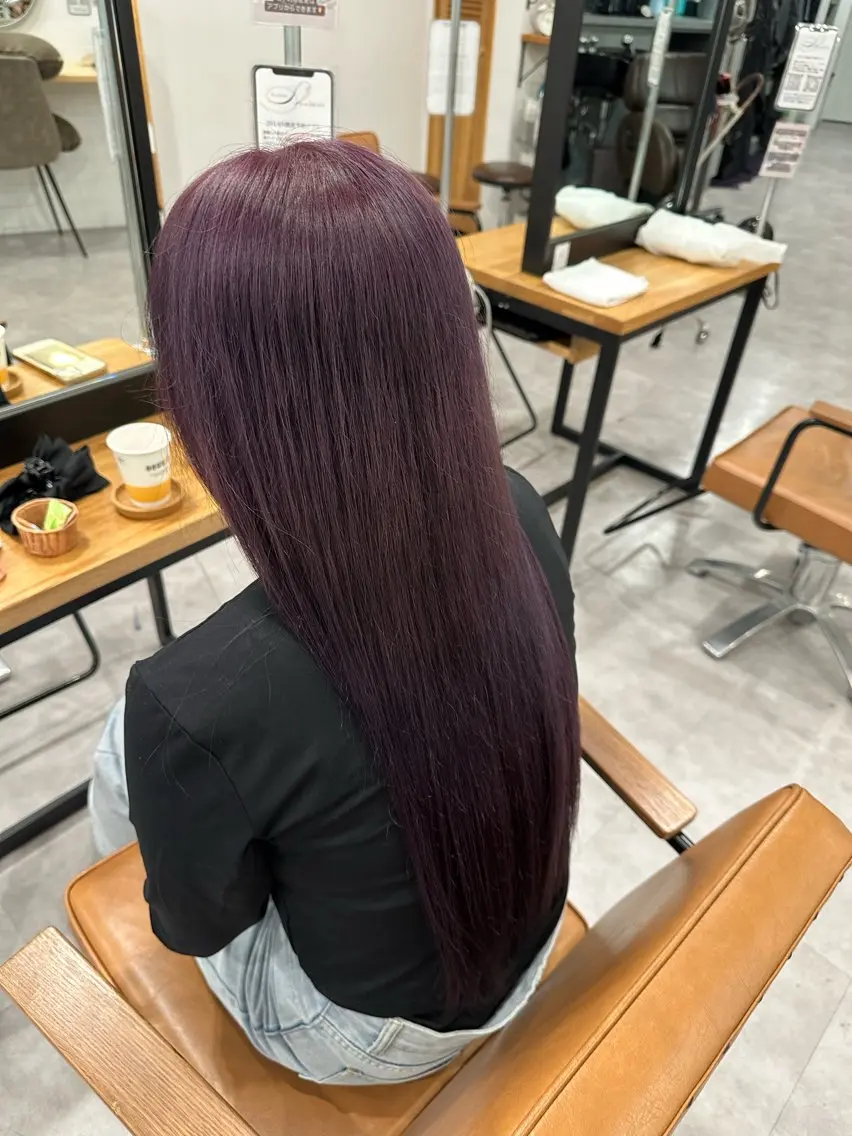 ロング カラー ラベンダーカラー SHIAN橋本 🌷うい🌷のヘアスタイル