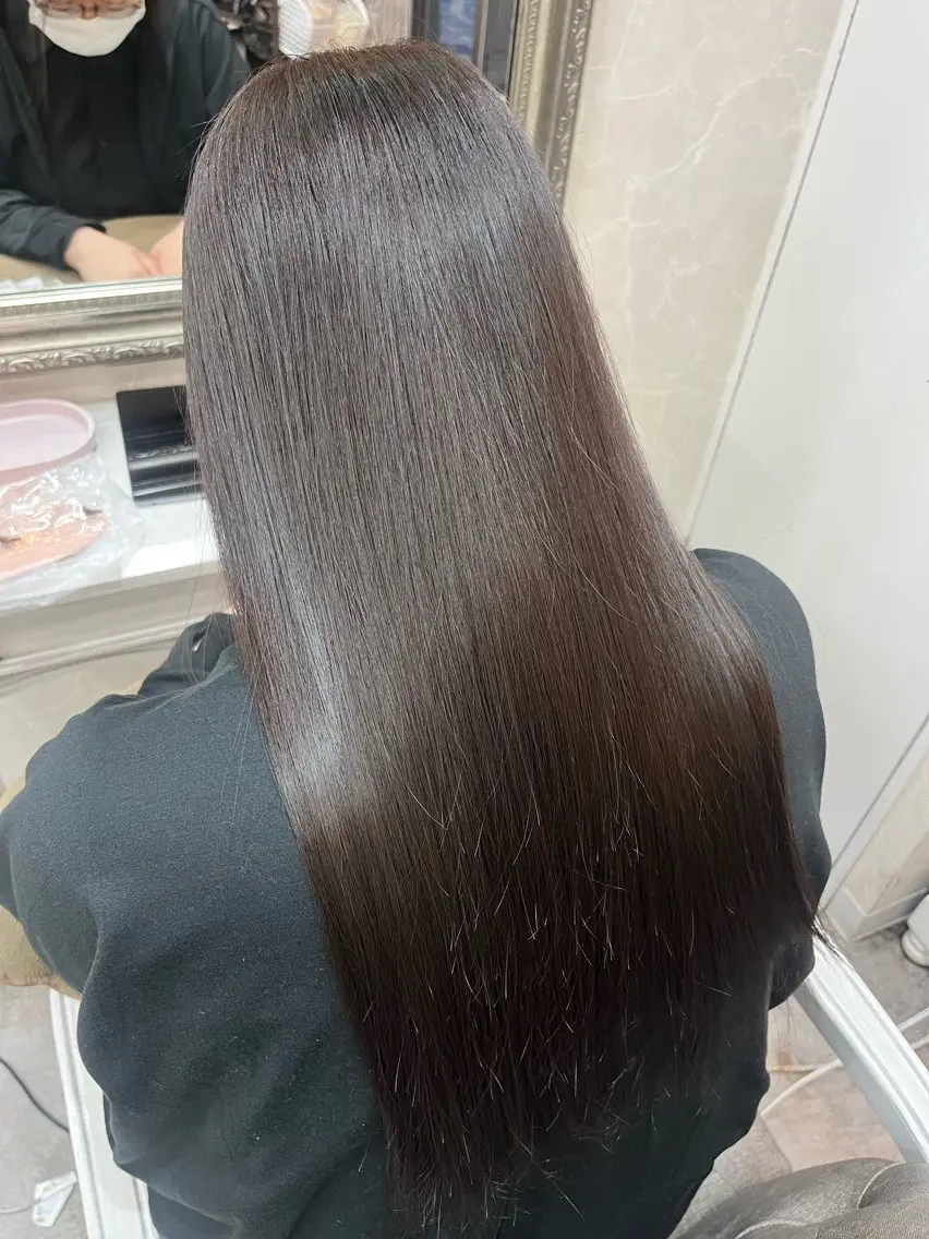 ロング ヘアカラー トリートメント ヘッドスパ 野間口 小春🩵モデル募集中のヘアスタイル