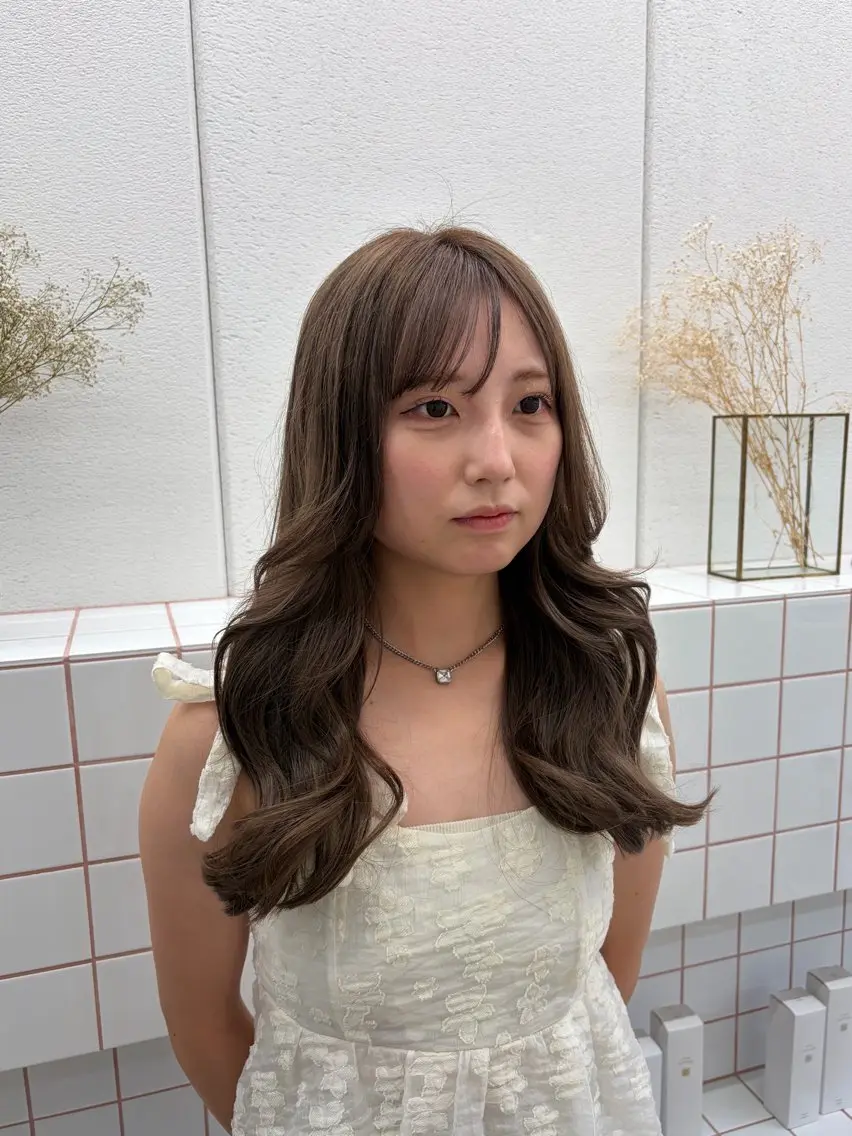 ロング カラー ヘアカラー トリートメント 透明感カラー/名古屋 /栄/木下奈々望のヘアスタイル