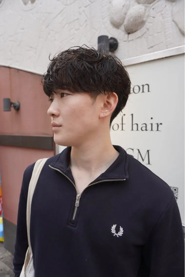 パーマ メンズ メンズパーマ カット パーマ 大阪メンズ 美容師井上智博のヘアスタイル