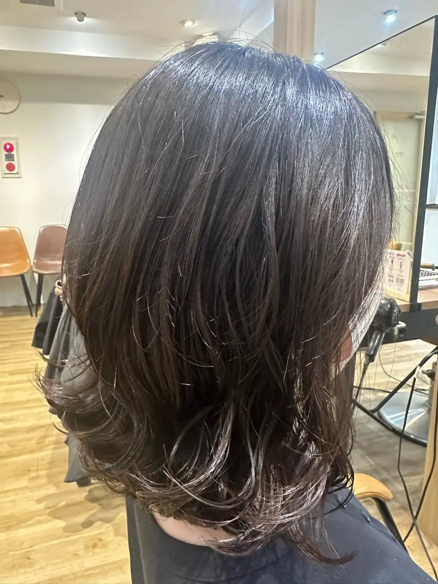 ミディアム パーマ カット パーマ トリートメント ✨✂️Nori ✂️✨のヘアスタイル