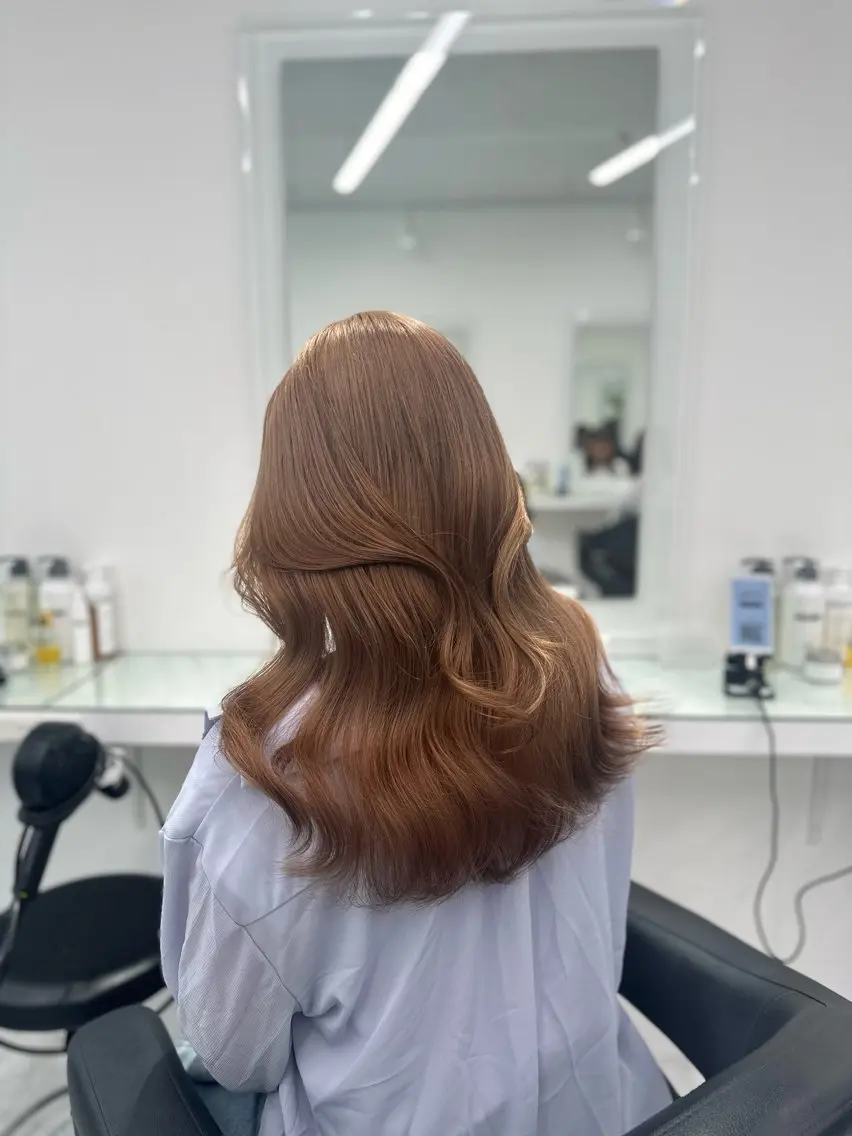 ロング カラー ヘアカラー トリートメント ヘッドスパ ヘアセット ❄最強かわいいカラー ❄️MINA❄️のヘアスタイル