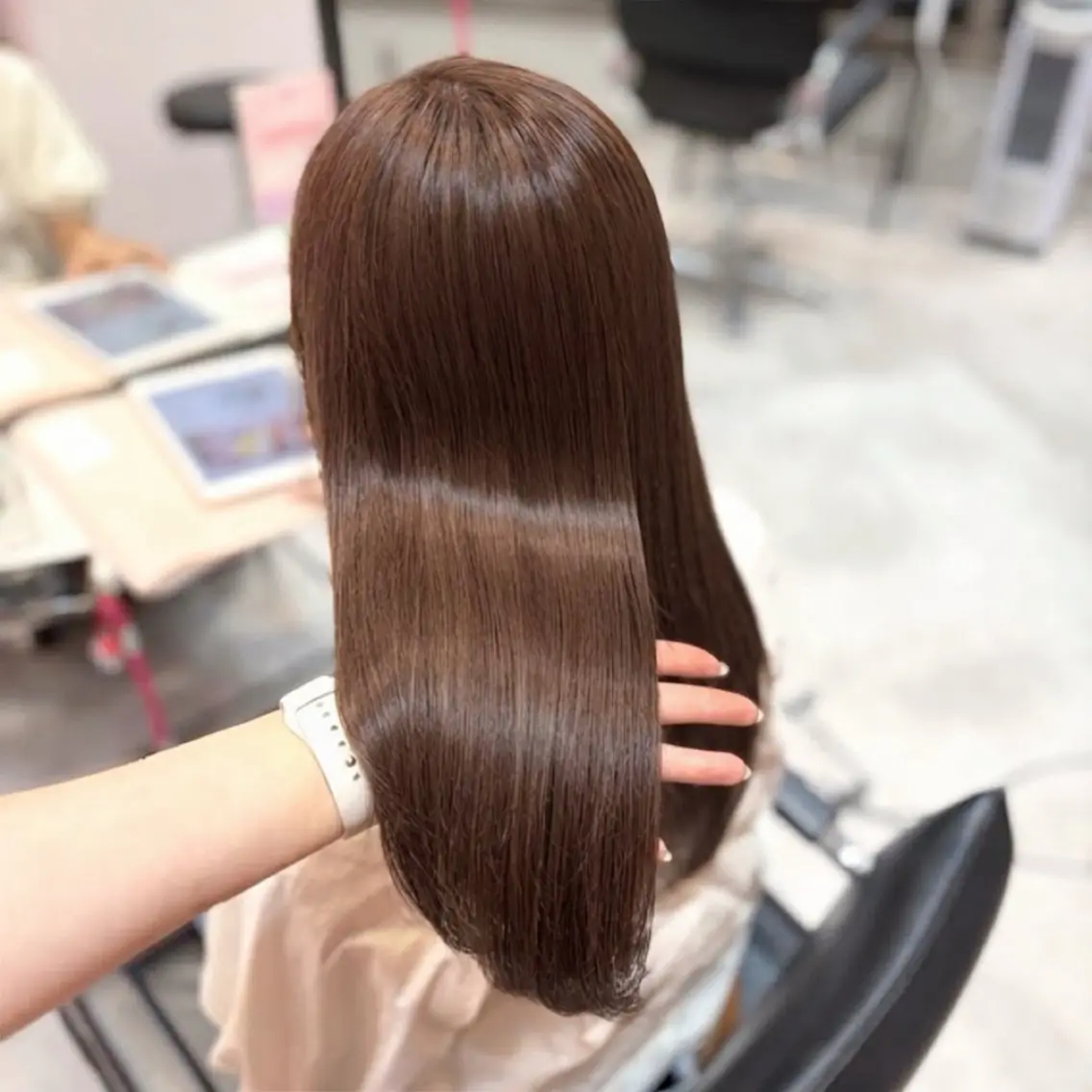 ロング カラー ヘアカラー 透明感/艶カラー 💘Hanaのヘアスタイル
