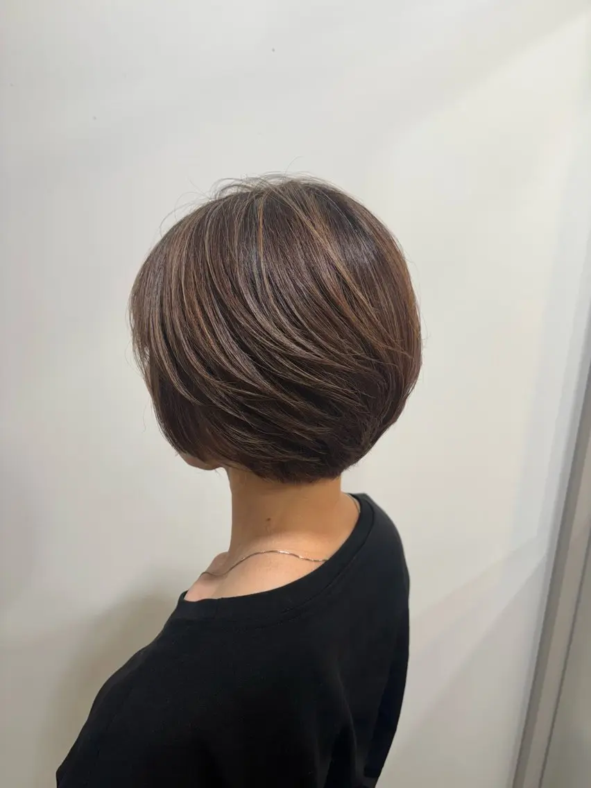 ショート ハイライト ショートヘア カット ミズノ アイ 🪅のヘアスタイル