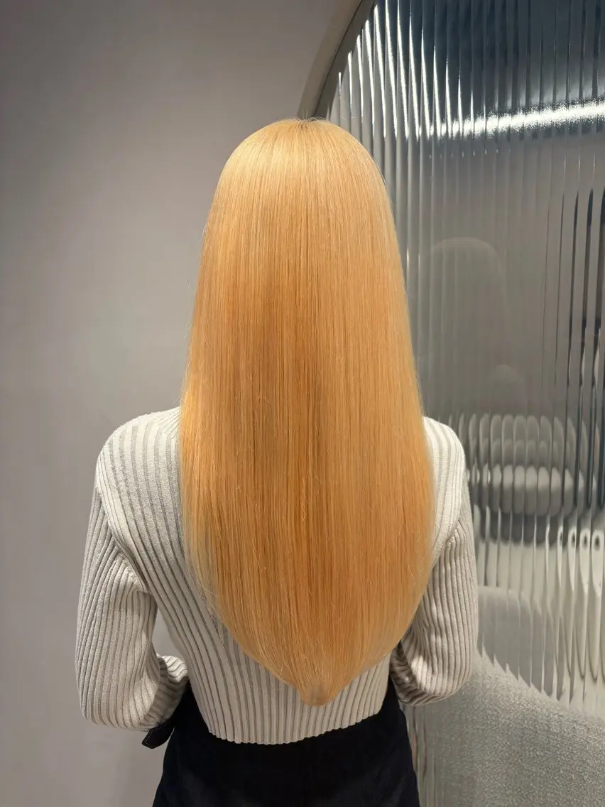 ロング ヘアカラー 縮毛矯正 トリートメント 艶カラー/髪質改善 kyoka🫧のヘアスタイル