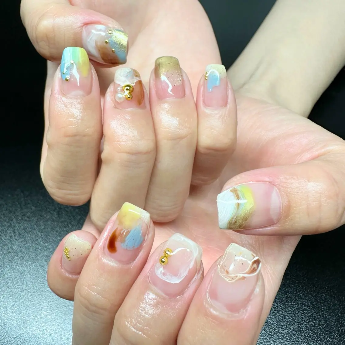ネイル アートネイル ニュアンスネイル Kiffer Ayaのネイルデザイン