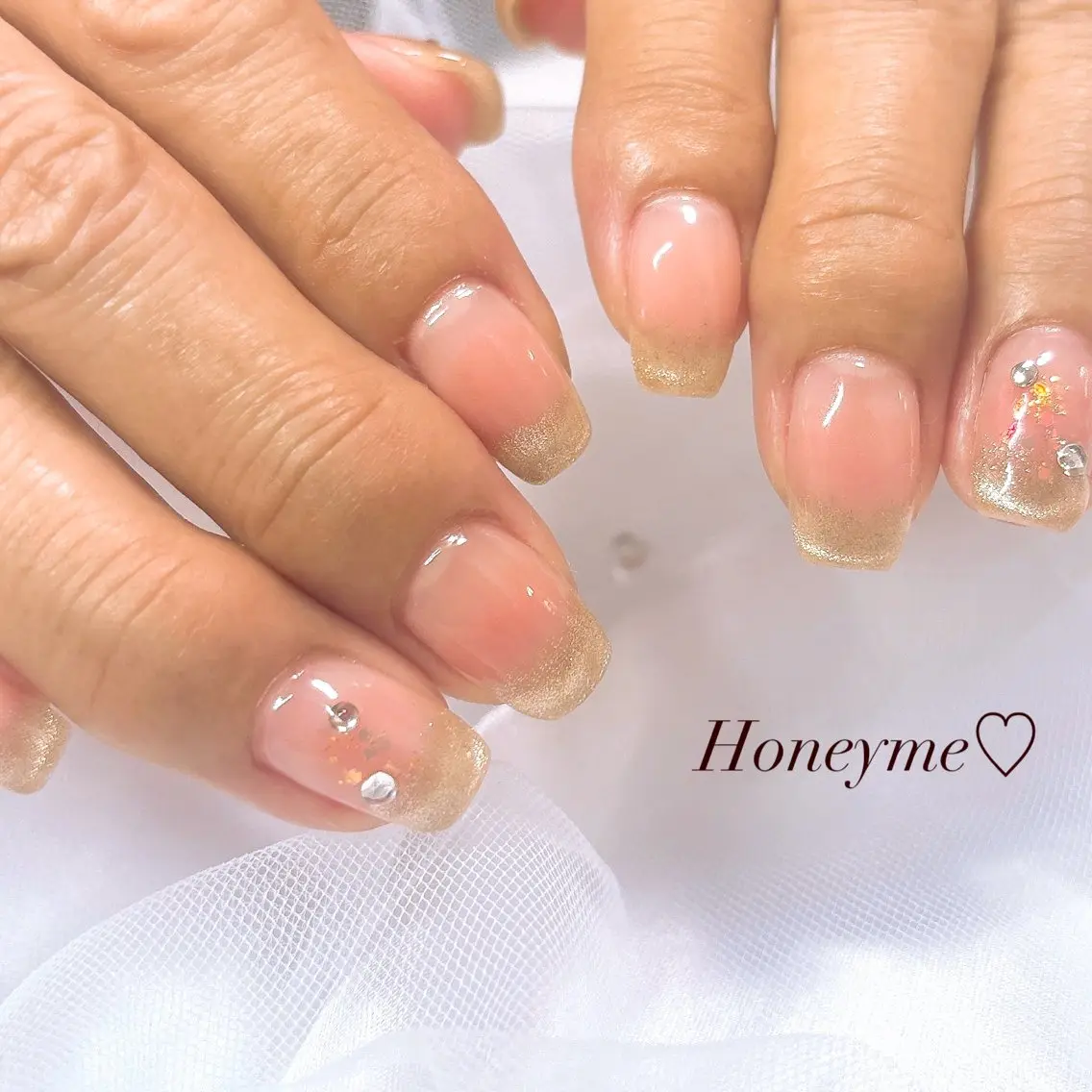 ネイル ハンドネイル Honey me ❁⃘*.゚のネイルデザイン