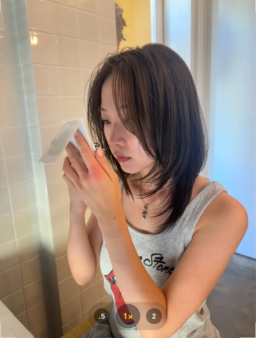 ミディアム レイヤーカット 🪐ナチュラルモード ヘア🪐honokaのヘアスタイル