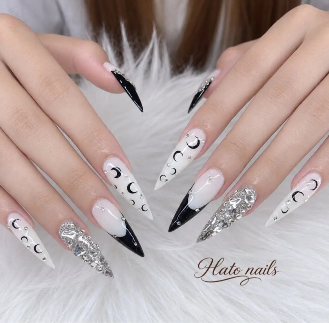 ロング 韓国風ヘア ロング ハンドネイル Hato Nailsのネイルデザイン