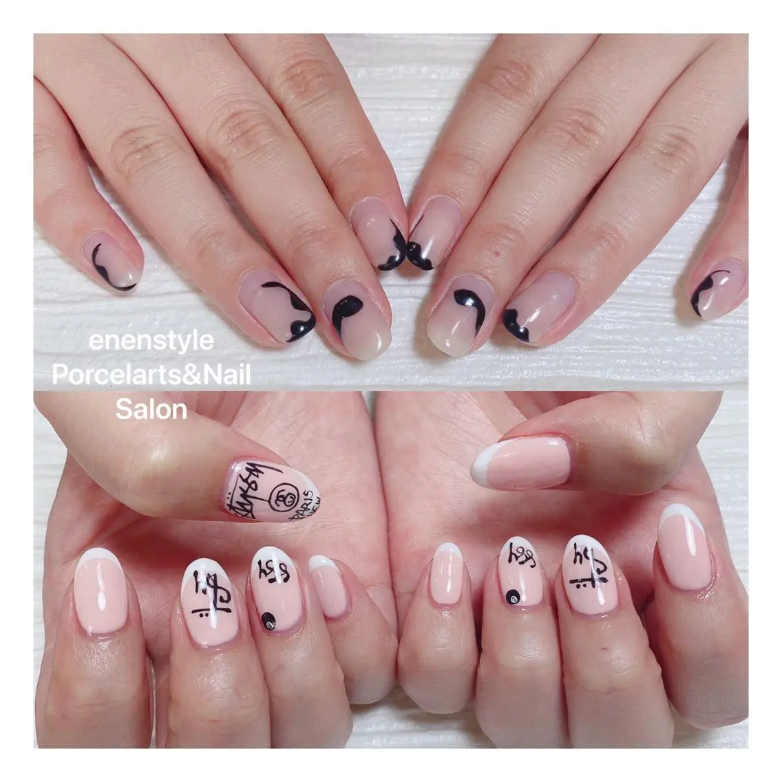ミディアム ネイル ハンドネイル 🐾enen style 🐾のネイルデザイン