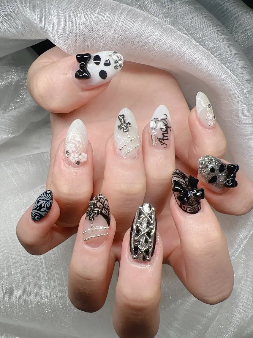 ネイル ハンドネイル Lee Nails チップ長さだし専門店のネイルデザイン