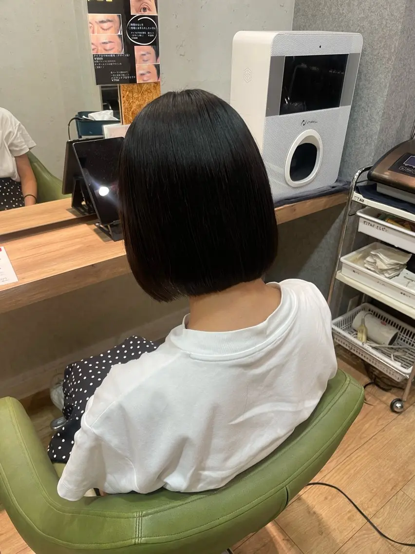 ショート カラー ボブ カット ヘアカラー トリートメント 髪質改善/Bloss om🌷高橋沙衣のヘアスタイル