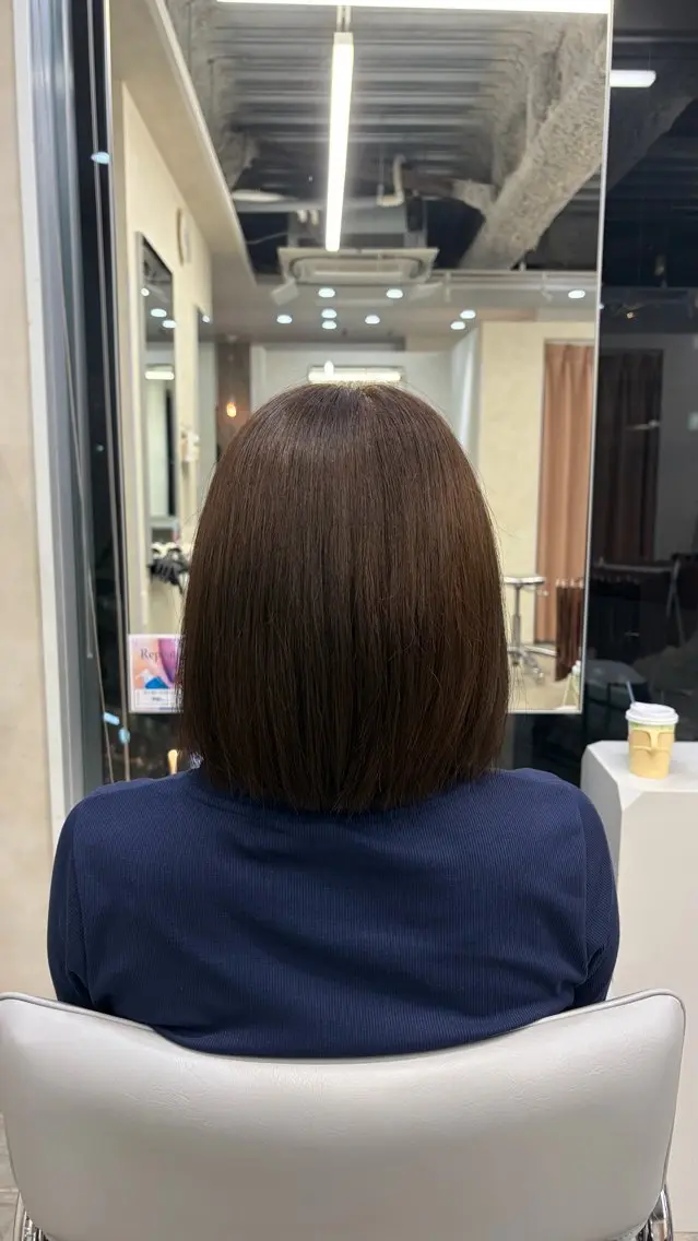 ミディアム ヘアカラー モデル様大募集🎀 藤岡瑞穂のヘアスタイル