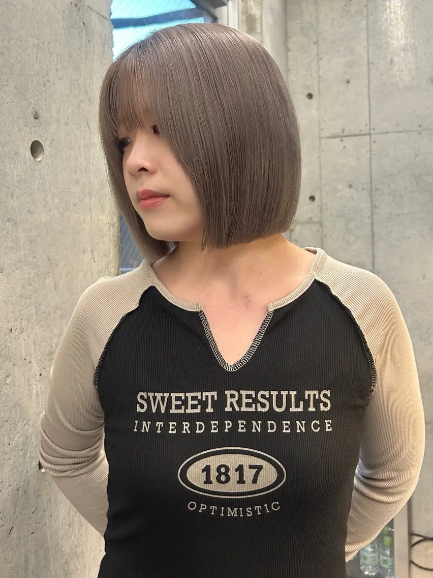 ショート ヘアカラー トリートメント 透明感カラー/ Reika☁️ིྀのヘアスタイル