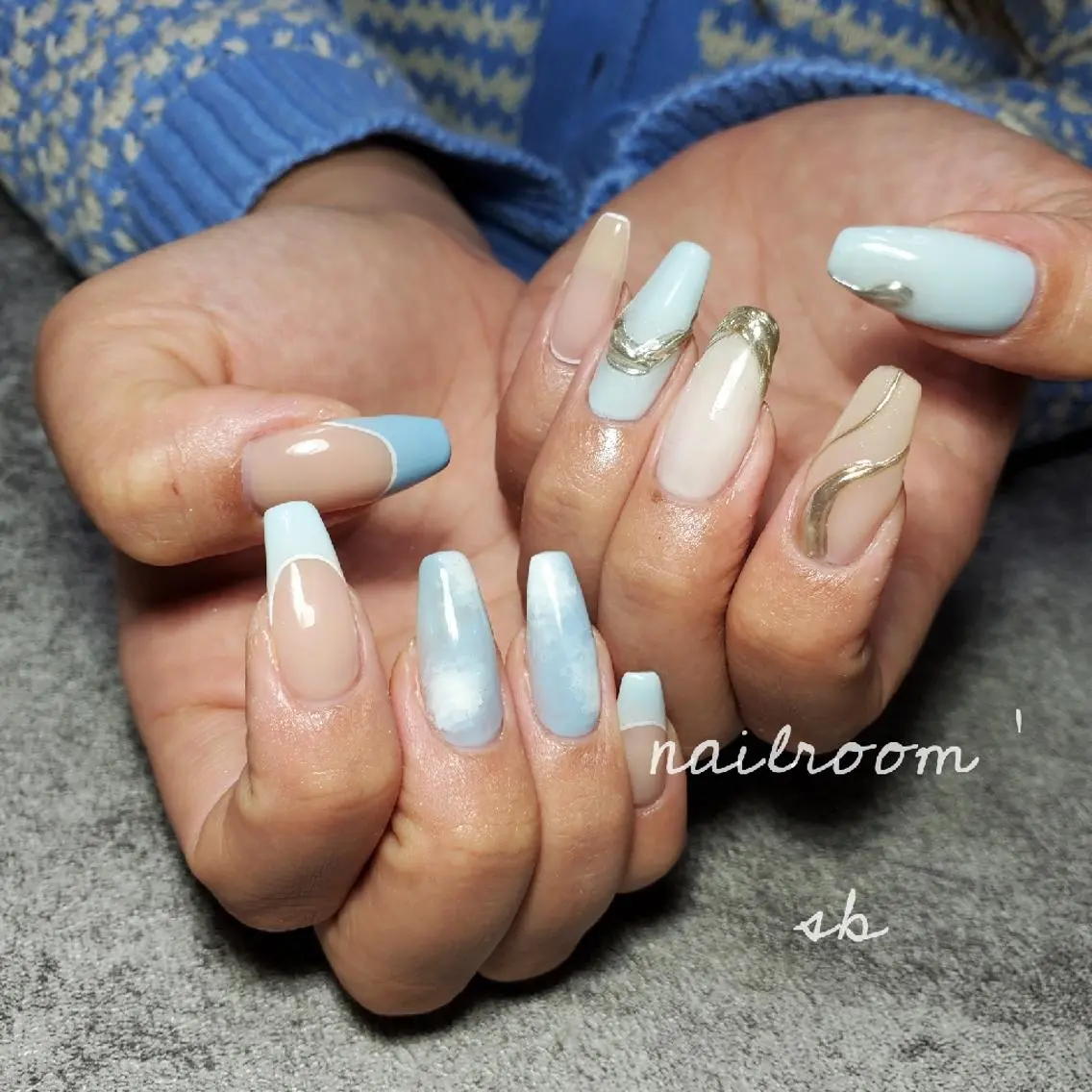 ネイル ハンドネイル nailroom sb𓈒𓂂𓏸のネイルデザイン