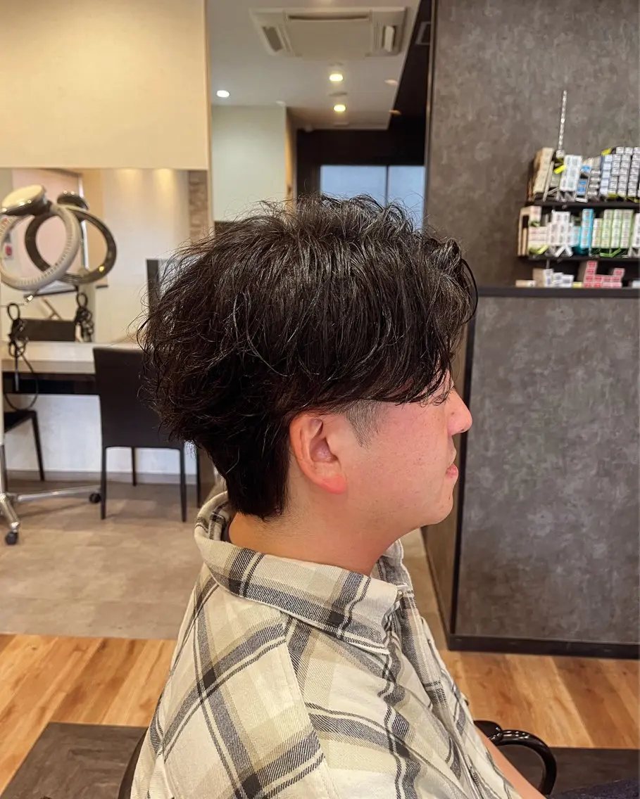 ショート カット パーマ 菅原流星🌟カット/ メンズ/メンズパーマのヘアスタイル