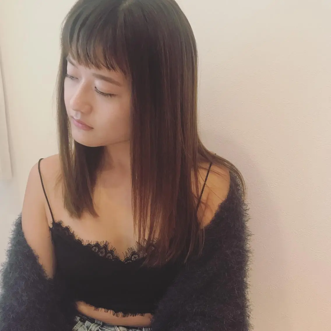 セミロング ヘアアレンジ カット トリートメント 石畑結華 Lond店長のヘアスタイル