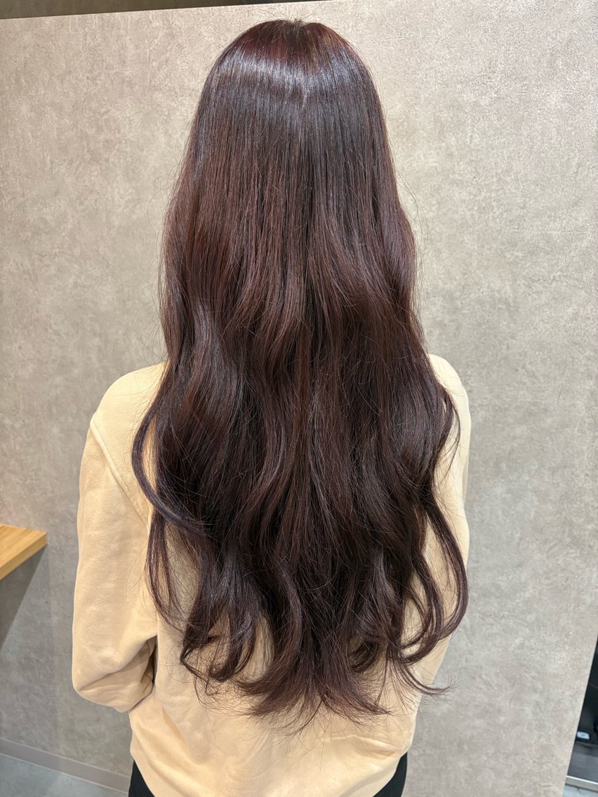 ロング カラー ヘアカラー トリートメント 🩰透明感カラー/ ストレート🩰のヘアスタイル