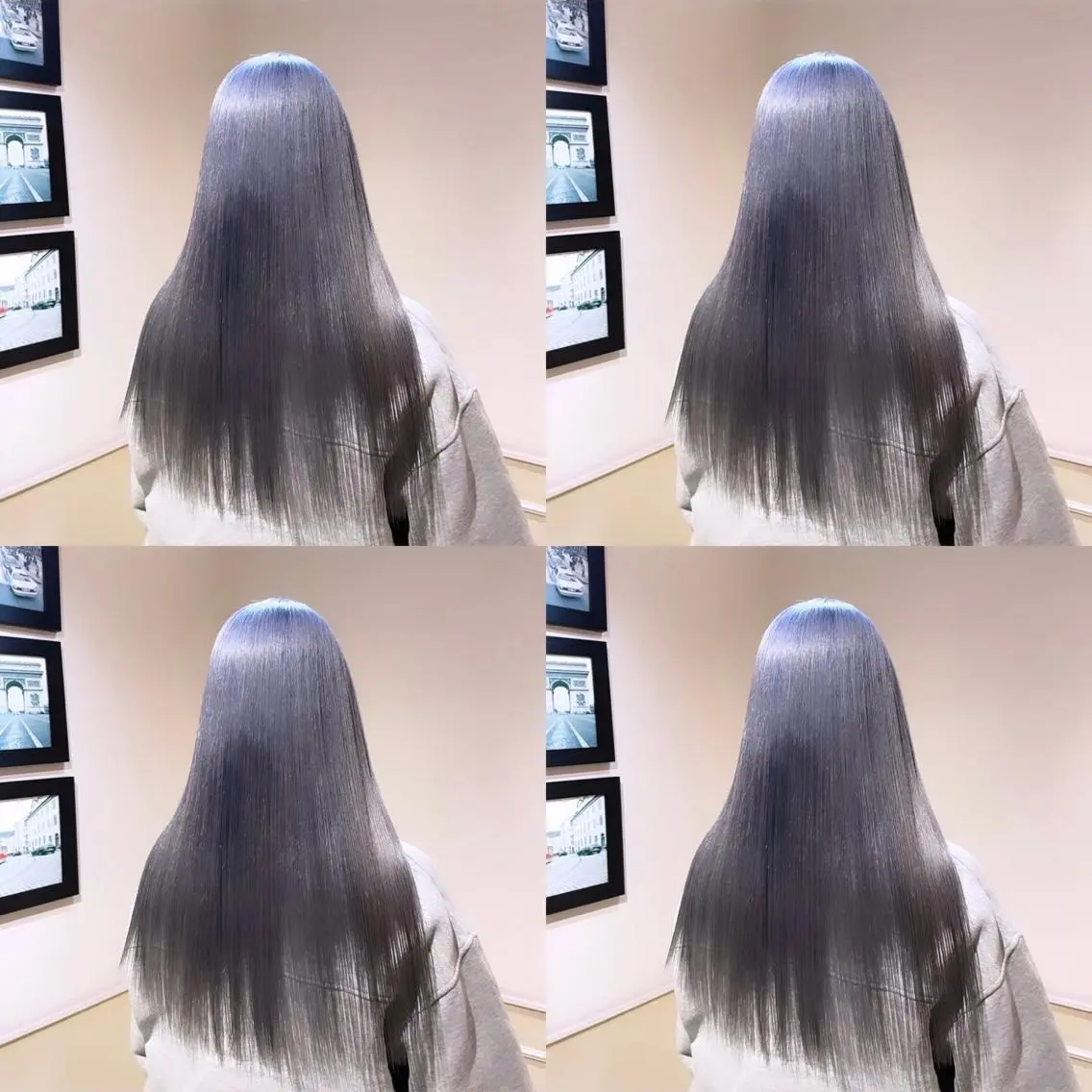 ロング カラー ブリーチ ブルーカラー シルバー 🌟トップデザイナー 高橋🌟のヘアスタイル