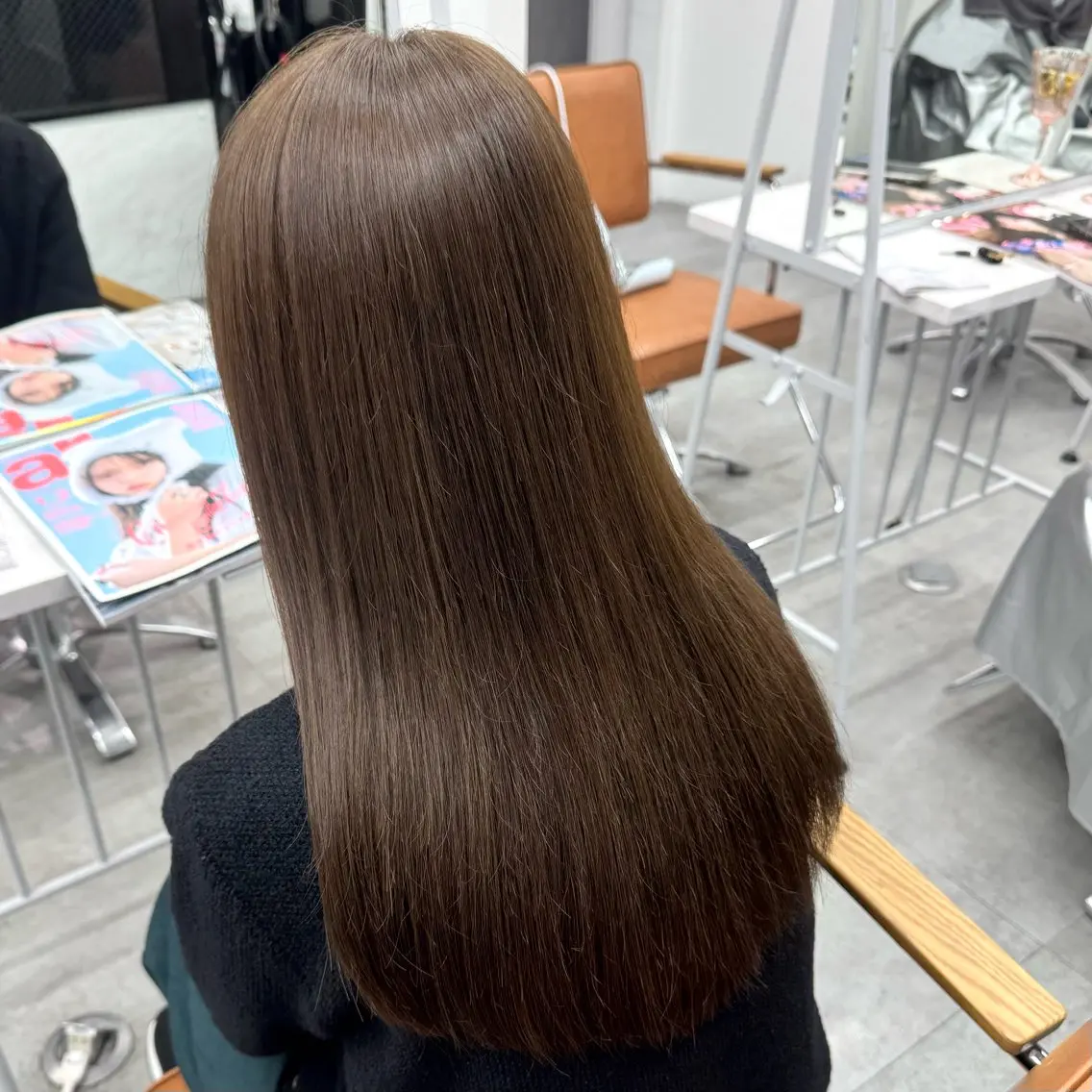 ロング カラー ヘアアレンジ ヘアカラー ブリーチなしカラー /新百合ヶ丘/安形翔のヘアスタイル