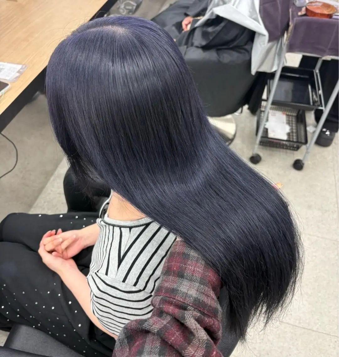 ロング ヘアカラー miku/ラベンダー 透明感カラー🪻❤︎のヘアスタイル