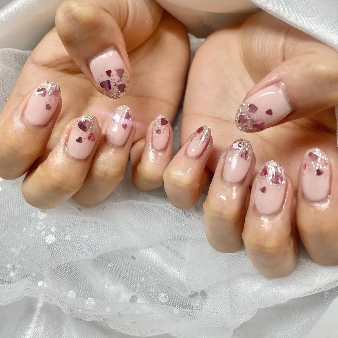 ネイル ガーリー ハンドネイル フットネイル 🎀AYAKO 🎀中韓ネイルのネイルデザイン