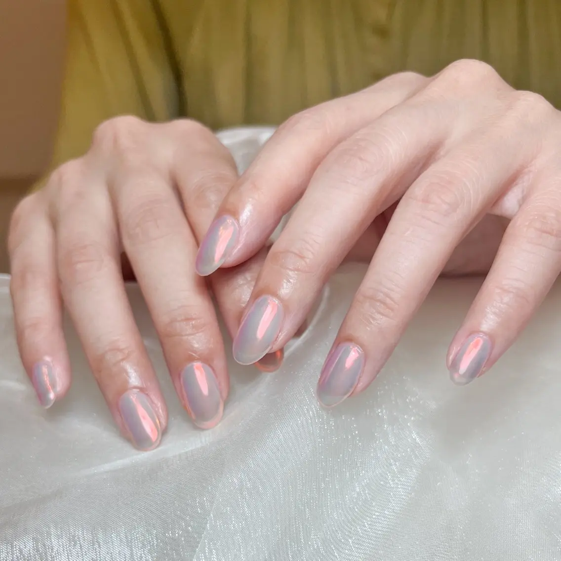 ネイル 氷ネイル・うるうるネイル ハンドネイル Nail Salon BELMUEのネイルデザイン