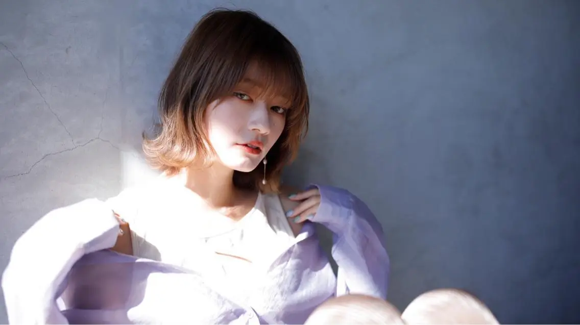 ミディアム 尾崎 優也のヘアスタイル