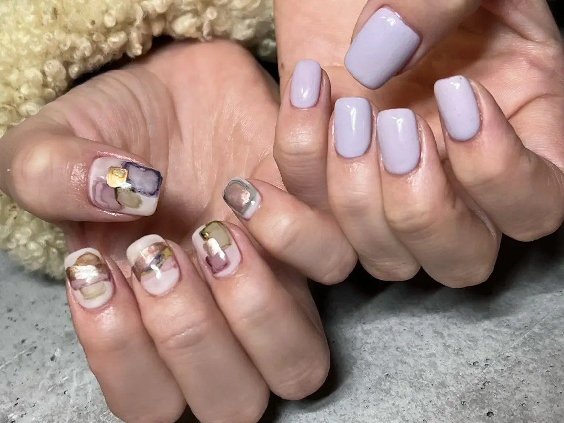 ショート ハンドネイル watabe .のネイルデザイン