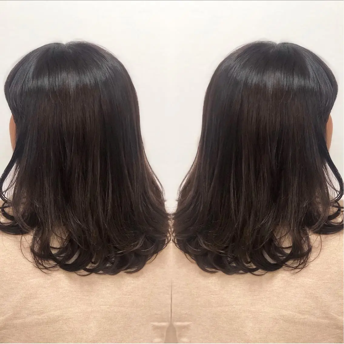 ミディアム カラー ブラウンカラー ショコラブラウン イルミナカラー ピンクカラー 推しヘア🎀 NATSUNEのヘアスタイル
