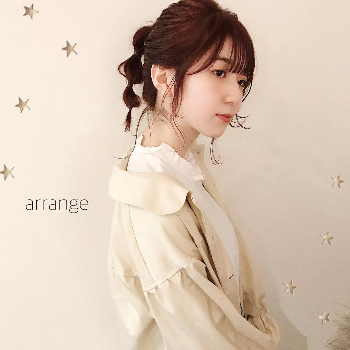 セミロング ヘアアレンジ ヘアセット 市川 千夏のヘアスタイル
