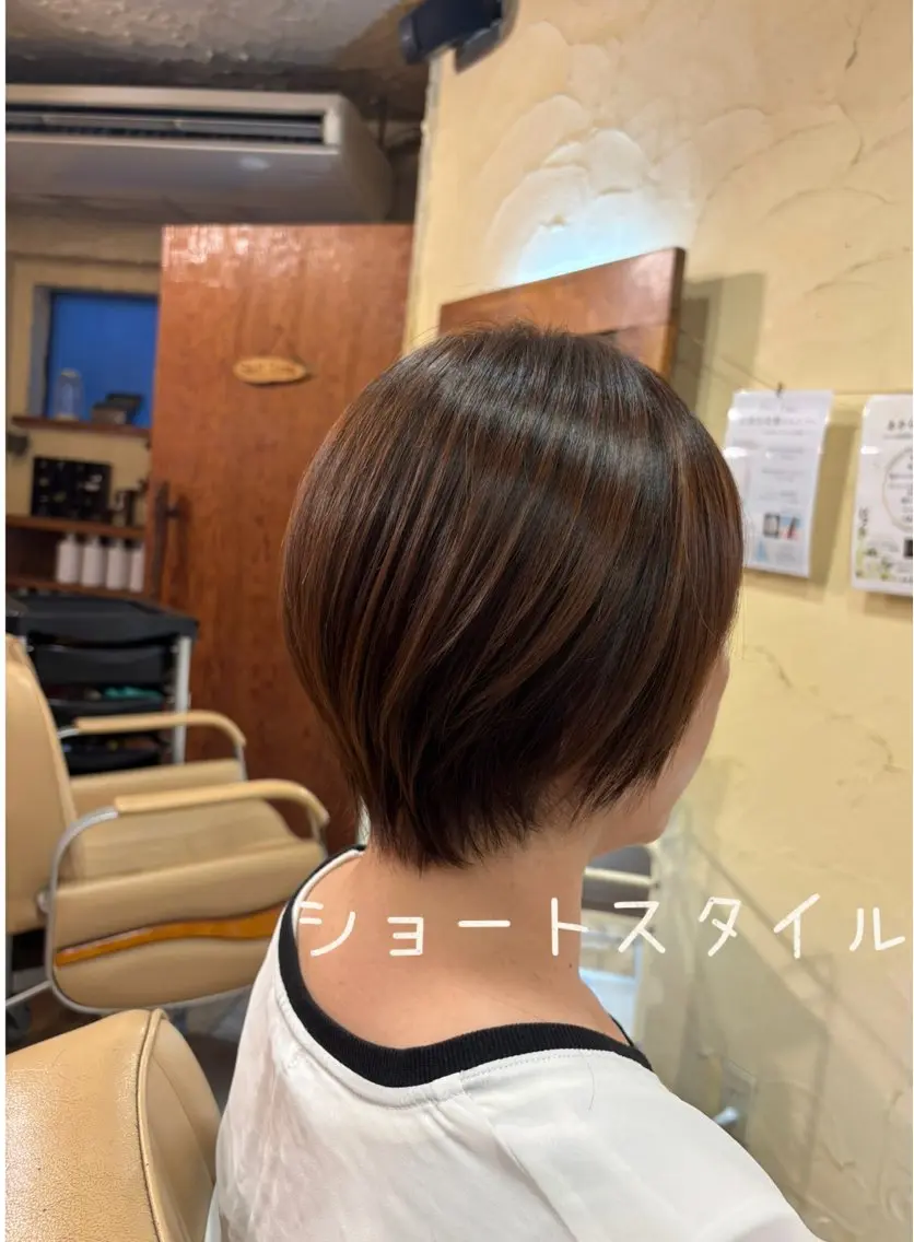 ショート カット ヘアカラー トリートメント 大鹿 数馬のヘアスタイル