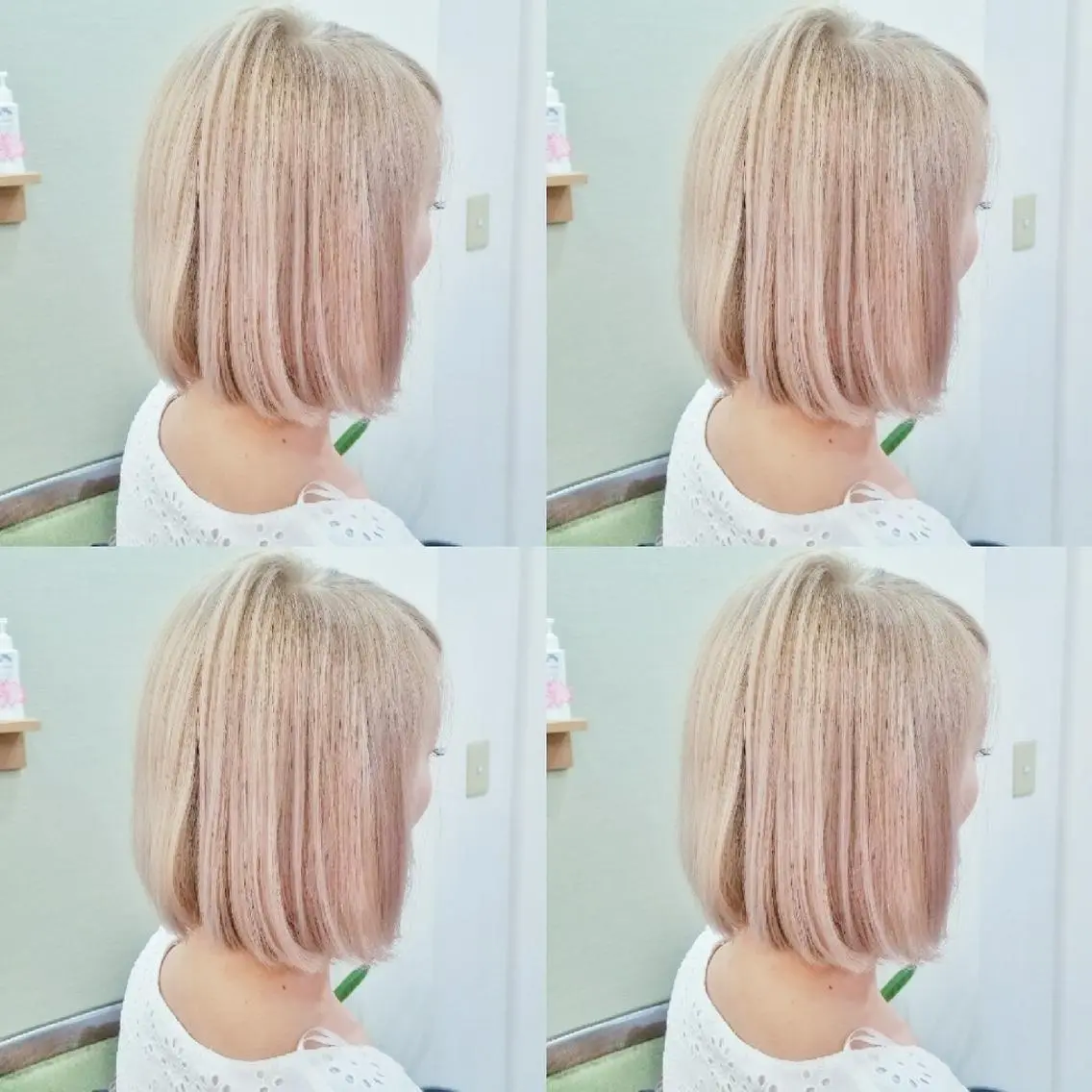 ショート カラー ブリーチ くわやま まさきのヘアスタイル