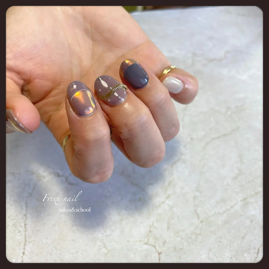 ネイル ハンドネイル ハンドケア freex nail /ニュアンス/個性派のネイルデザイン