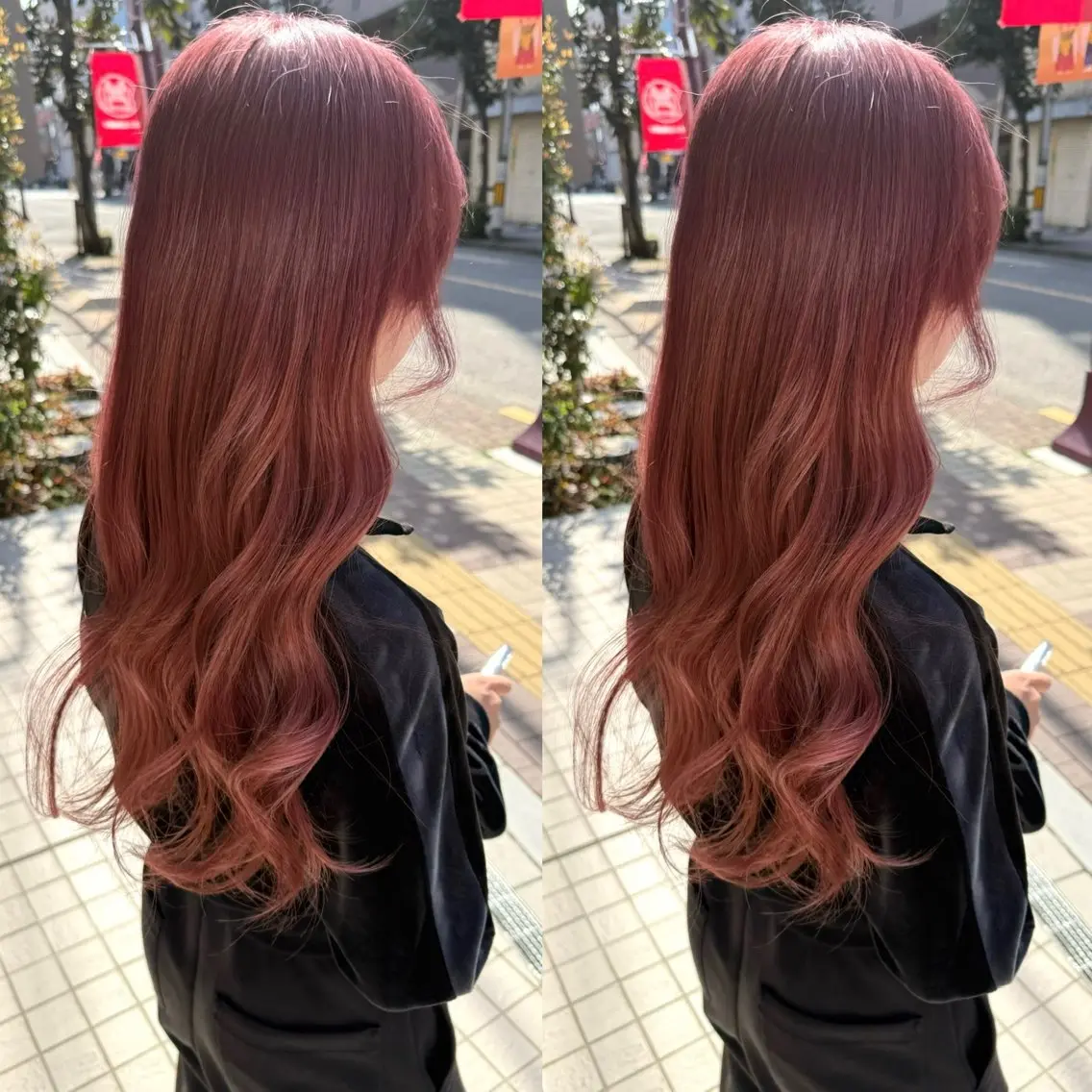 ロング カラー ブリーチ ダブルカラー イヤリングカラー イルミナカラー ブリーチなしカラー ヘアカラー トリートメント 立川✨ブリーチ・ ケアブリーチ✨のヘアスタイル