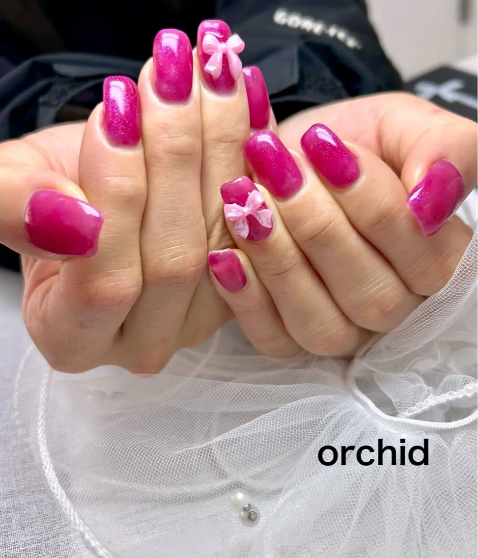 ネイル ハンドネイル フットネイル orchid ♡オーキッドのネイルデザイン