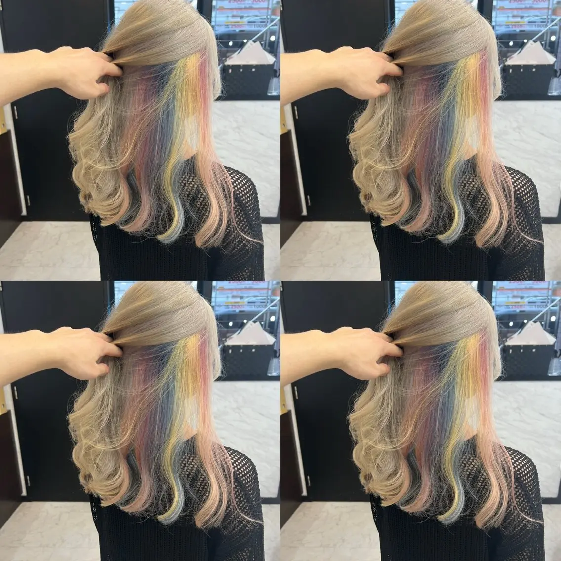 セミロング カラー カット ヘアカラー トリートメント ✨レイヤー/髪質改善 /縮毛矯正✨ナカムラのヘアスタイル