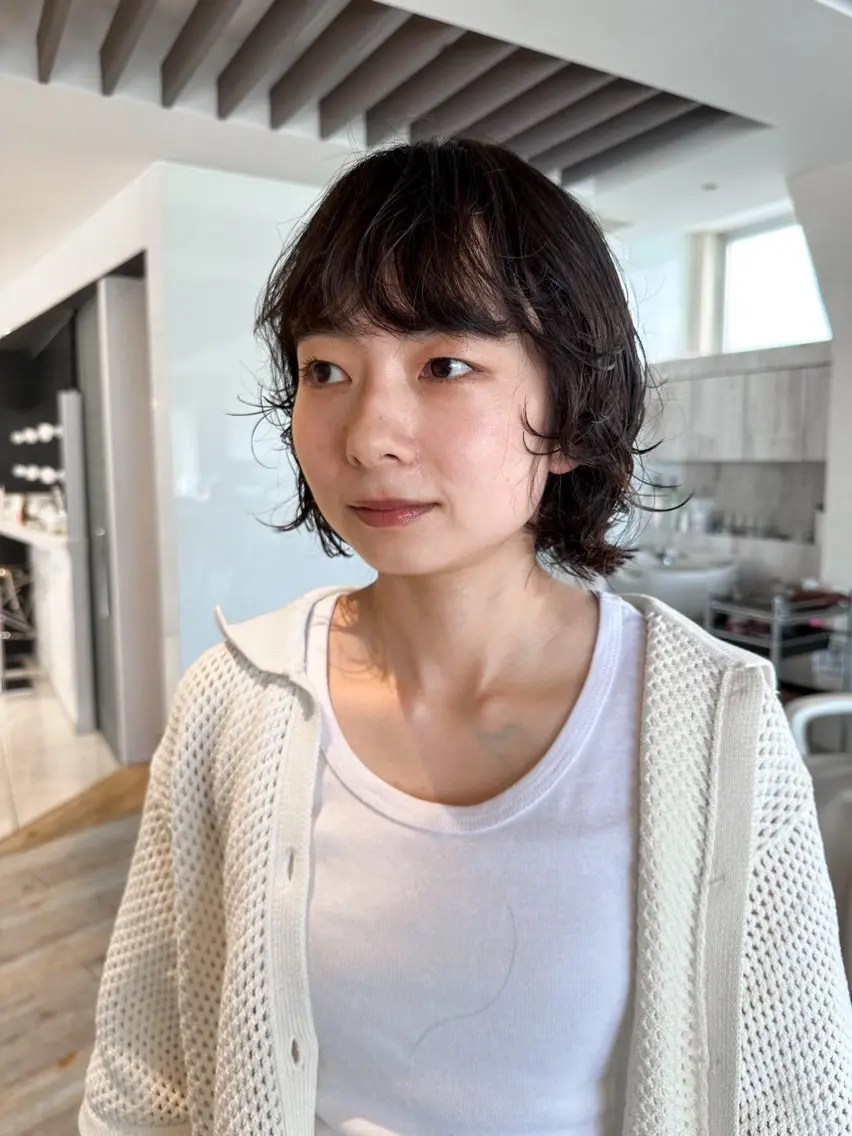 ショート パーマ パーマ / ボブ /ショート 谷口 陸のヘアスタイル