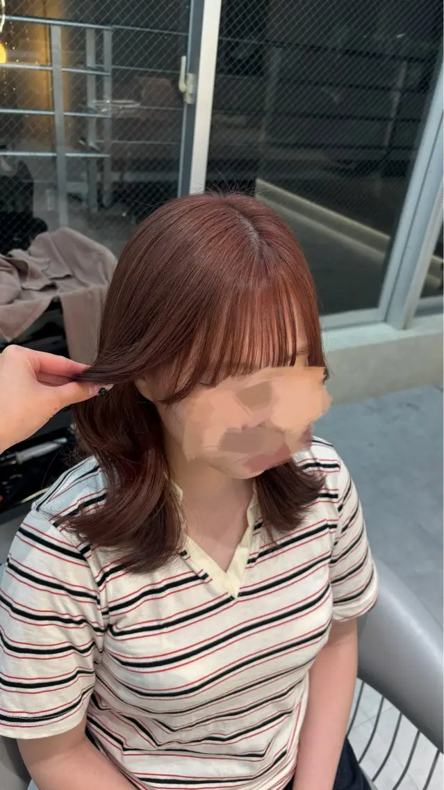 カラー ヘアカラー トリートメント 富永 愛梨のヘアスタイル